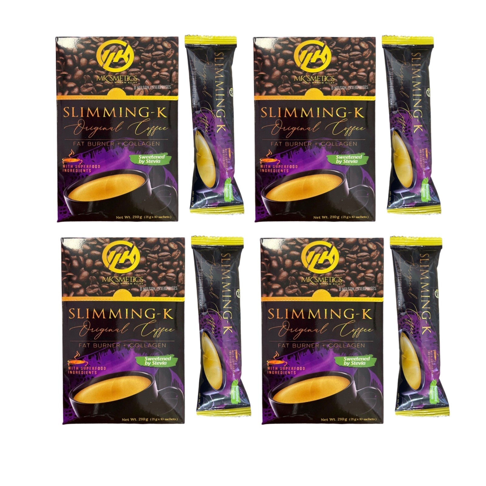 4 BOXES SLIMMING K Coffee By Madam Kilay
