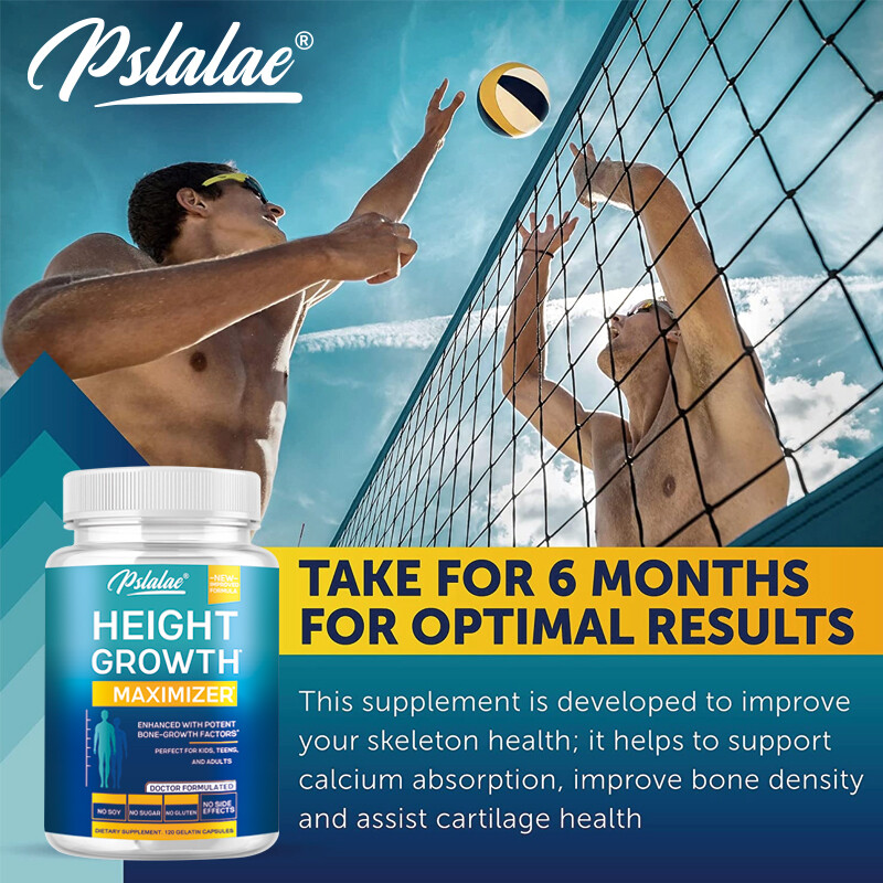 Height Growth Maximizer – Natural Height Increase Supplements – with Calcium