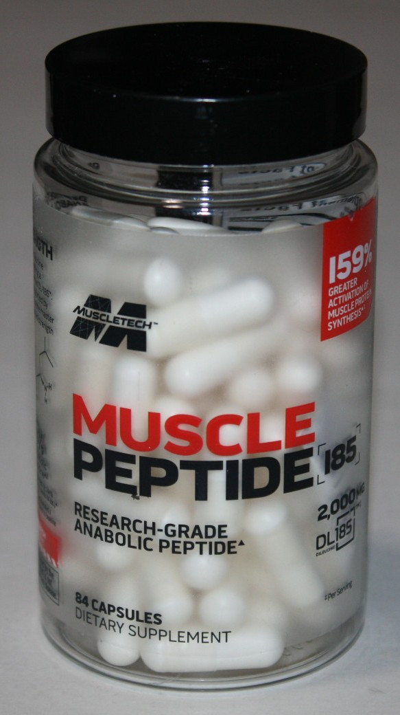 MuscleTech Muscle Peptide 185 Strength and Muscle Growth 84 Veg Capsules NEW