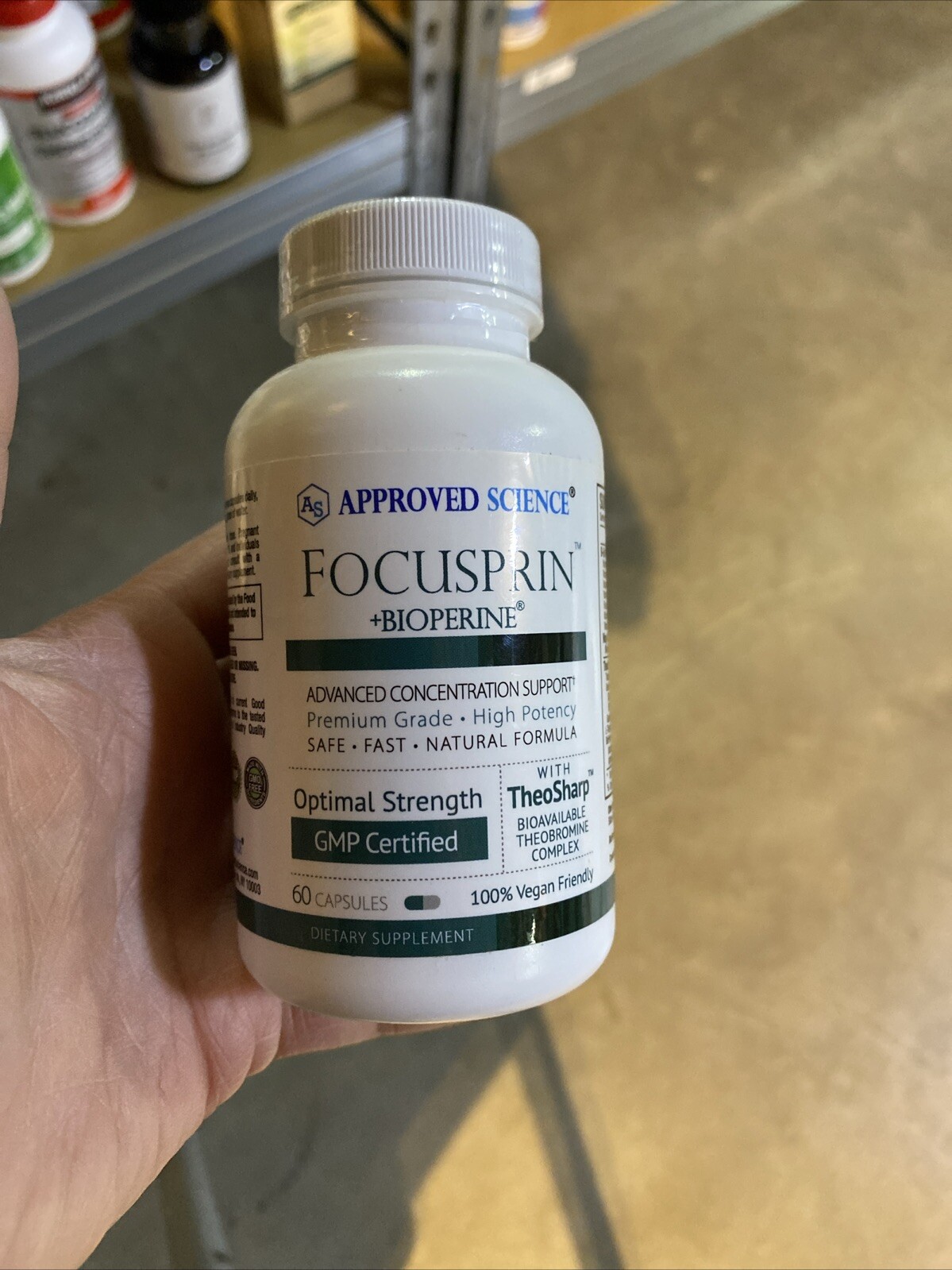 Approved Science Focusprin + Bioperine – 60 Capsules – Exp. 02/2025