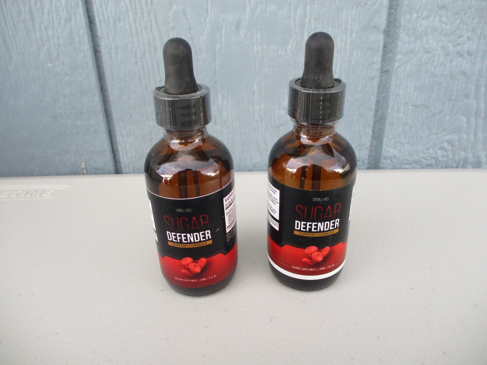 2 Bottles Titan Labs Sugar Defender Support Formula 2 Fl Oz New Expires 8/25