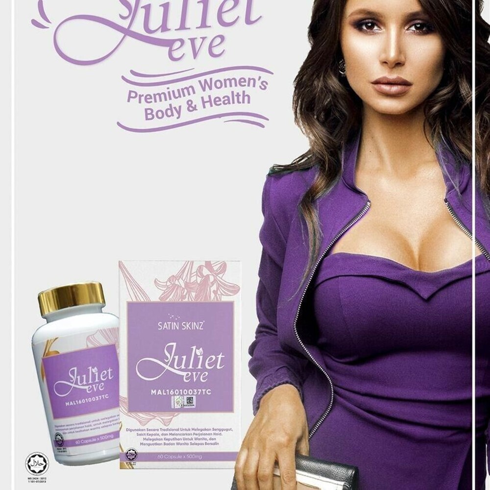 60 Cap Satin Skinz Juliet Eve Women Estrogen Breast Body Slimming Butt Mirifica