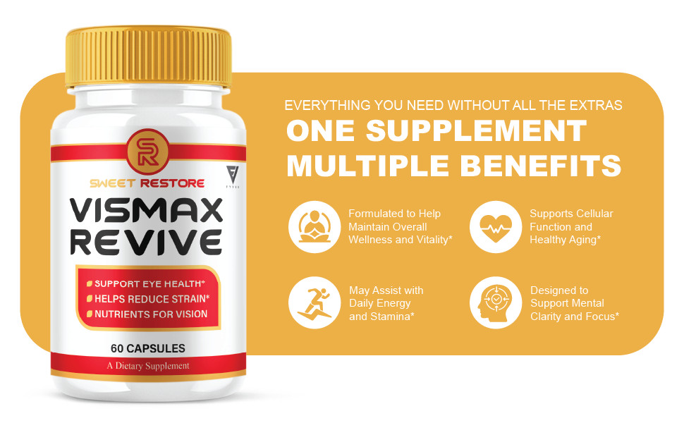 VisMax Revive Premium Vision & Eye Support Supplement (60 Capsules)