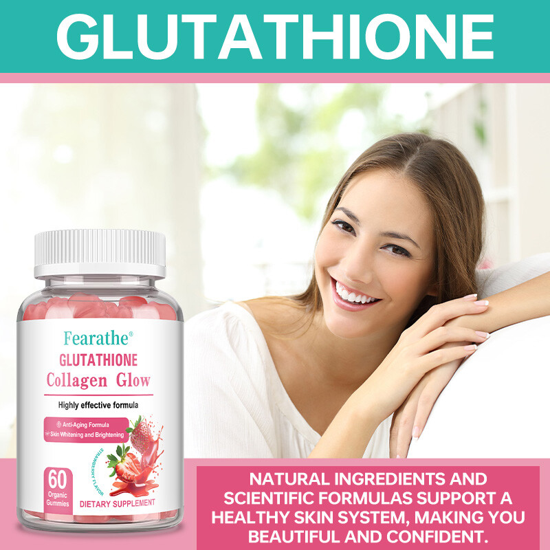Glutathione Collagen Glow Gummies – Skin Delicate,Reduce Oxidantion 60 gummies