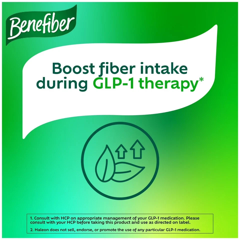 2 Pack – Benefiber Daily Prebiotic Fiber Supplement Powder, Unflavored, 28.9 Oz
