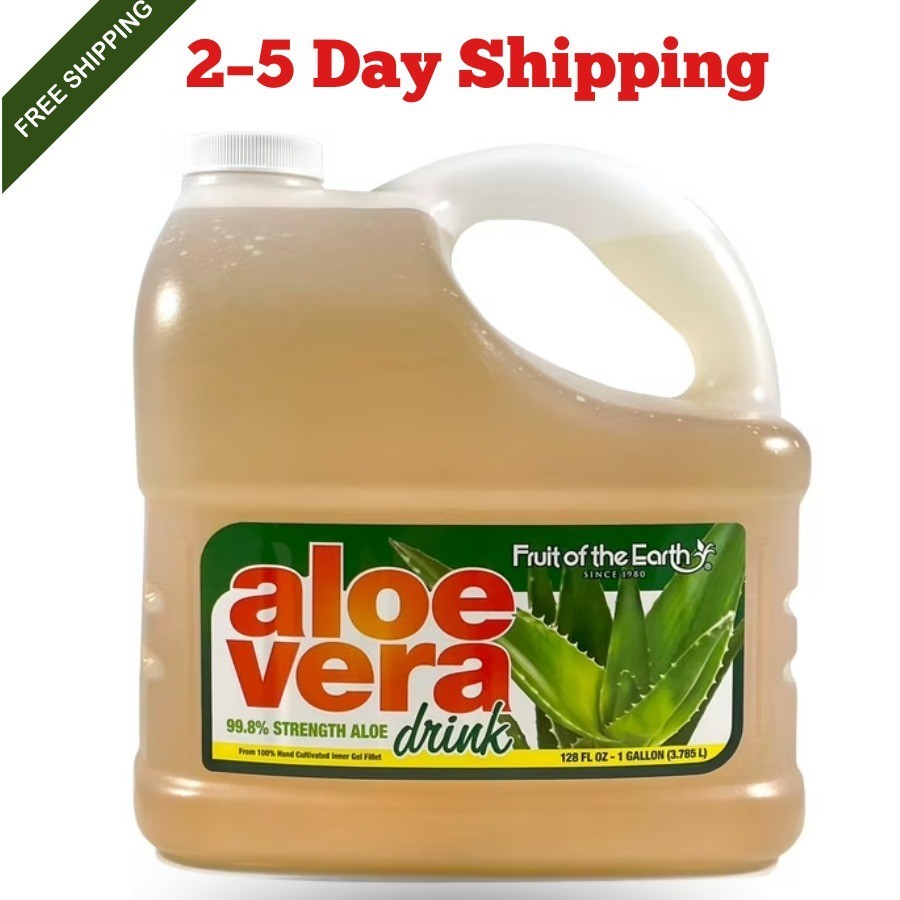 Fruit of the Earth Health & Wellness Aloe Vera Drink, 128 fluid ounces New