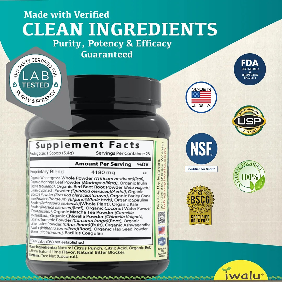 Wheat Grass Juice | Best Supplement Capsule Pill Men Women FREE SHIP