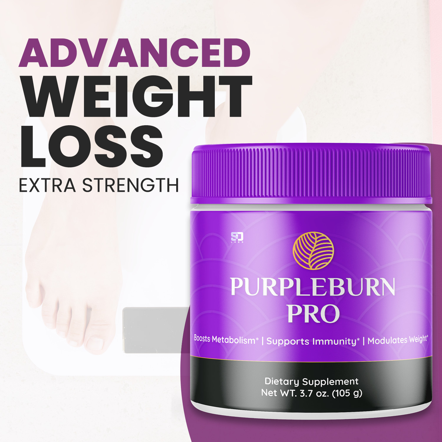 Purbleburn Pro Keto Powder, Purple Burn Weight Loss & Fat Burn Powder (2.75oz)