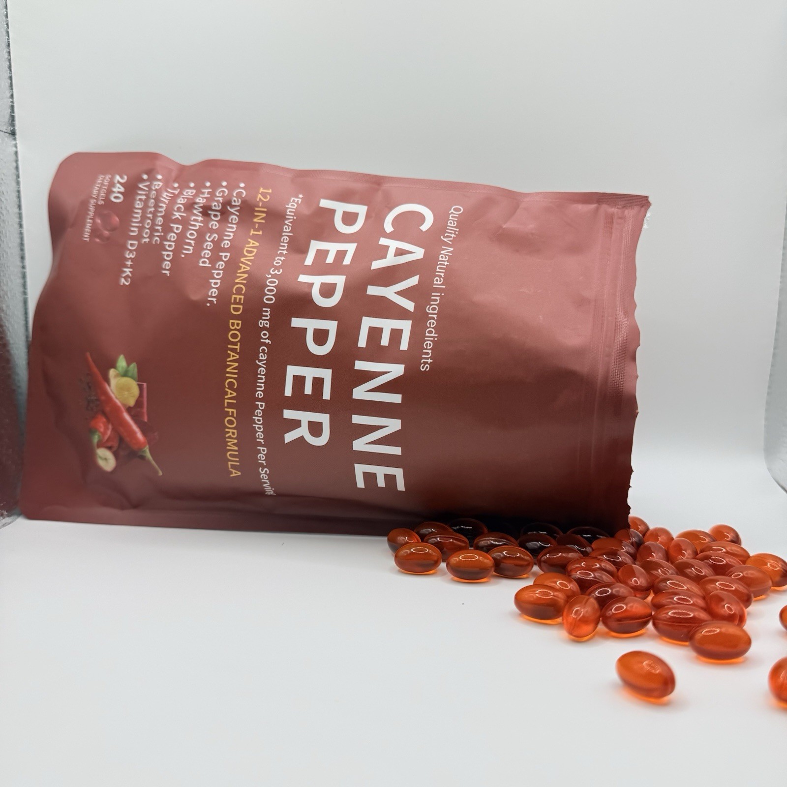 CAYENNE pepper soft gels
