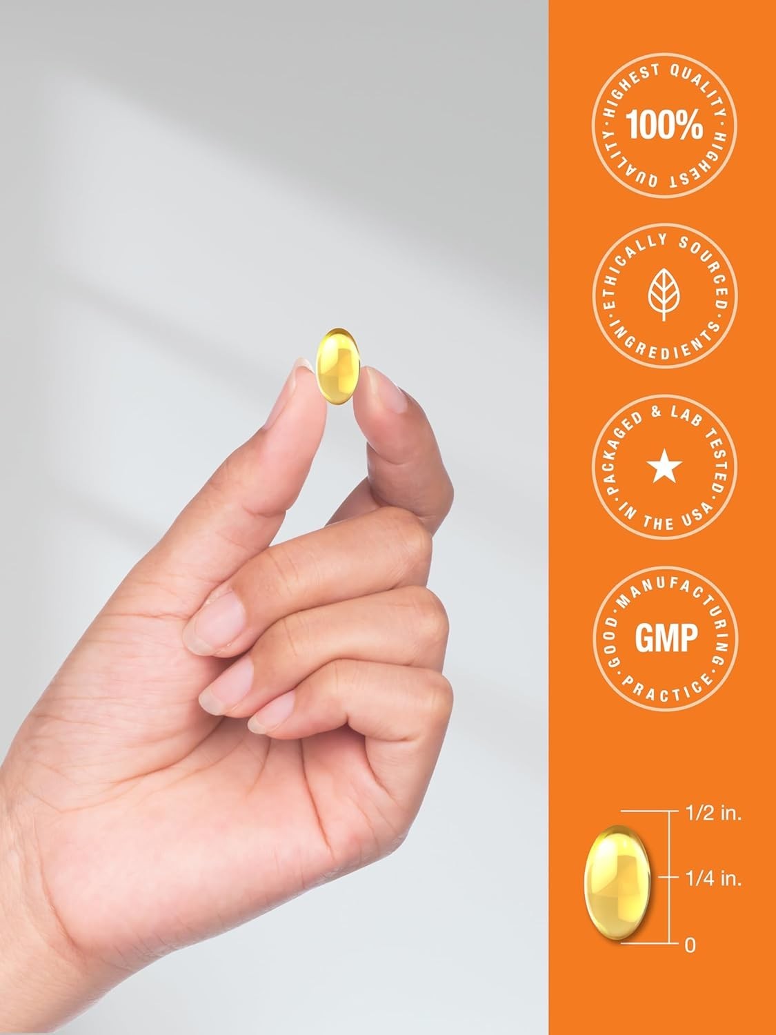 Vitamin K2 MK7 with D3 Supplement | 180 Softgels | D3 5000 IU | by Horbaach
