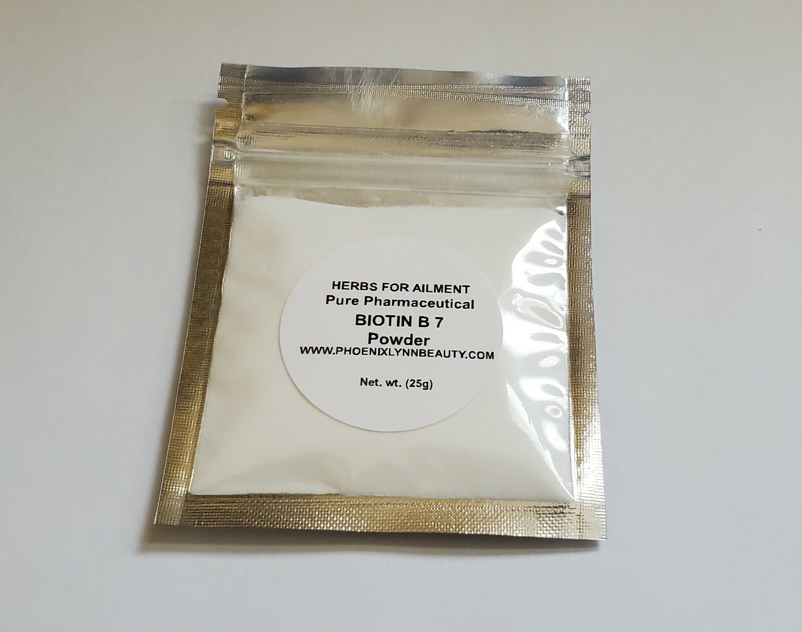 PURE BIOTIN 100% VITAMIN B7 POWDER for Hair Skin Nail Maximum Strength US SELLER