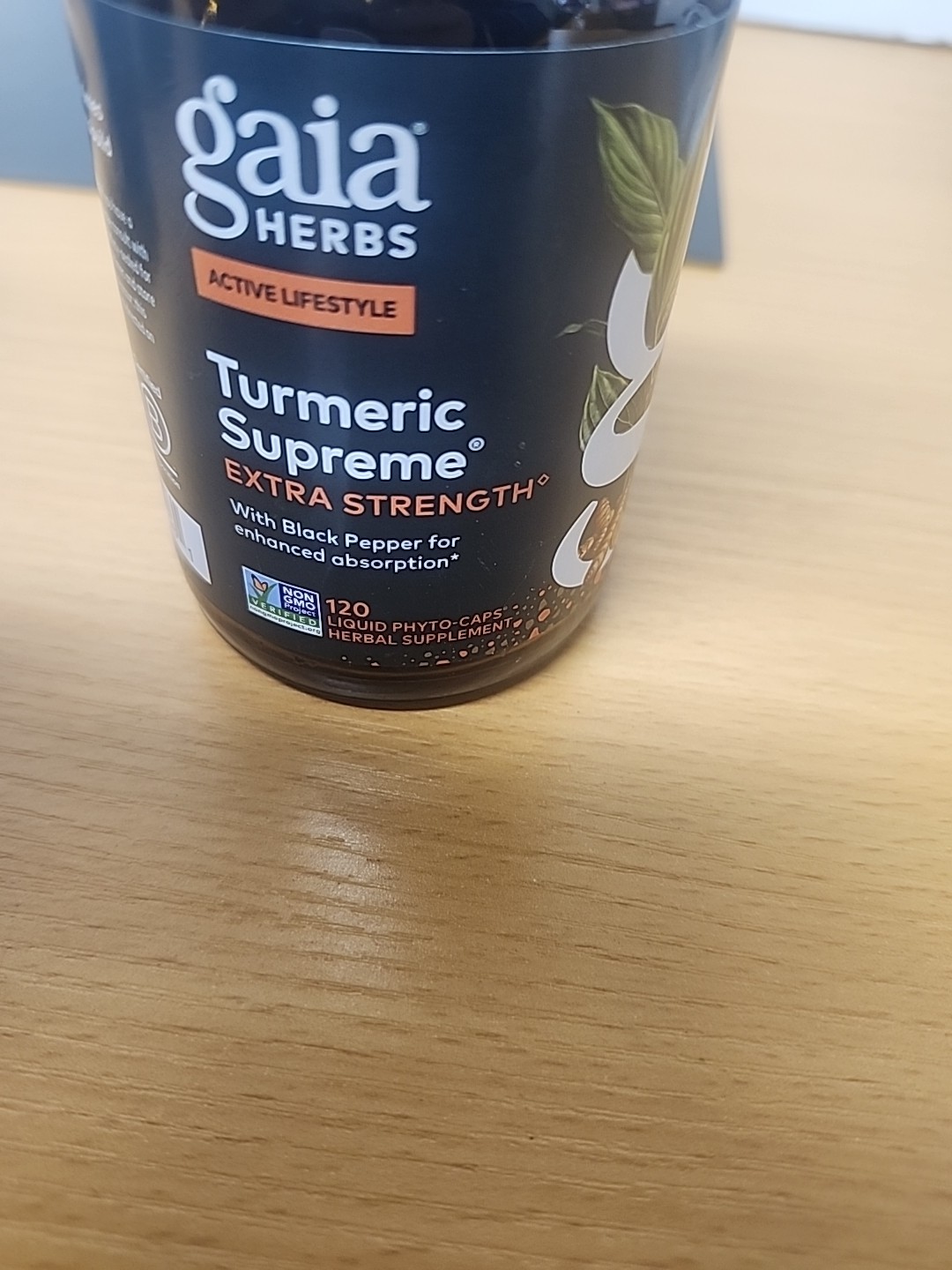 GAIA TUMERIC SUPREME EXTRA STRENGTH. 120 LIQUID PHYTO-CAPS.