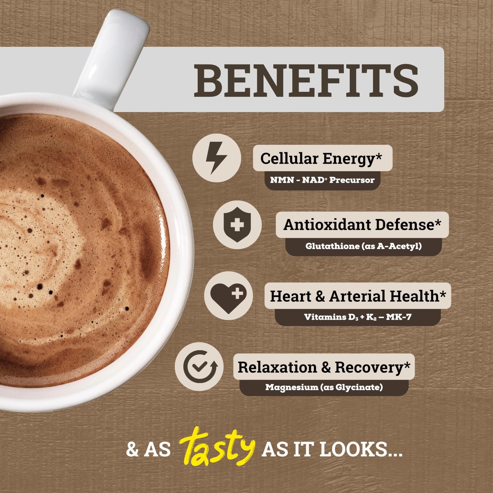 Black Forest Longevity Mix Liquid NAD+ Alternative Mocha Coffee 10-in-1 with NMN