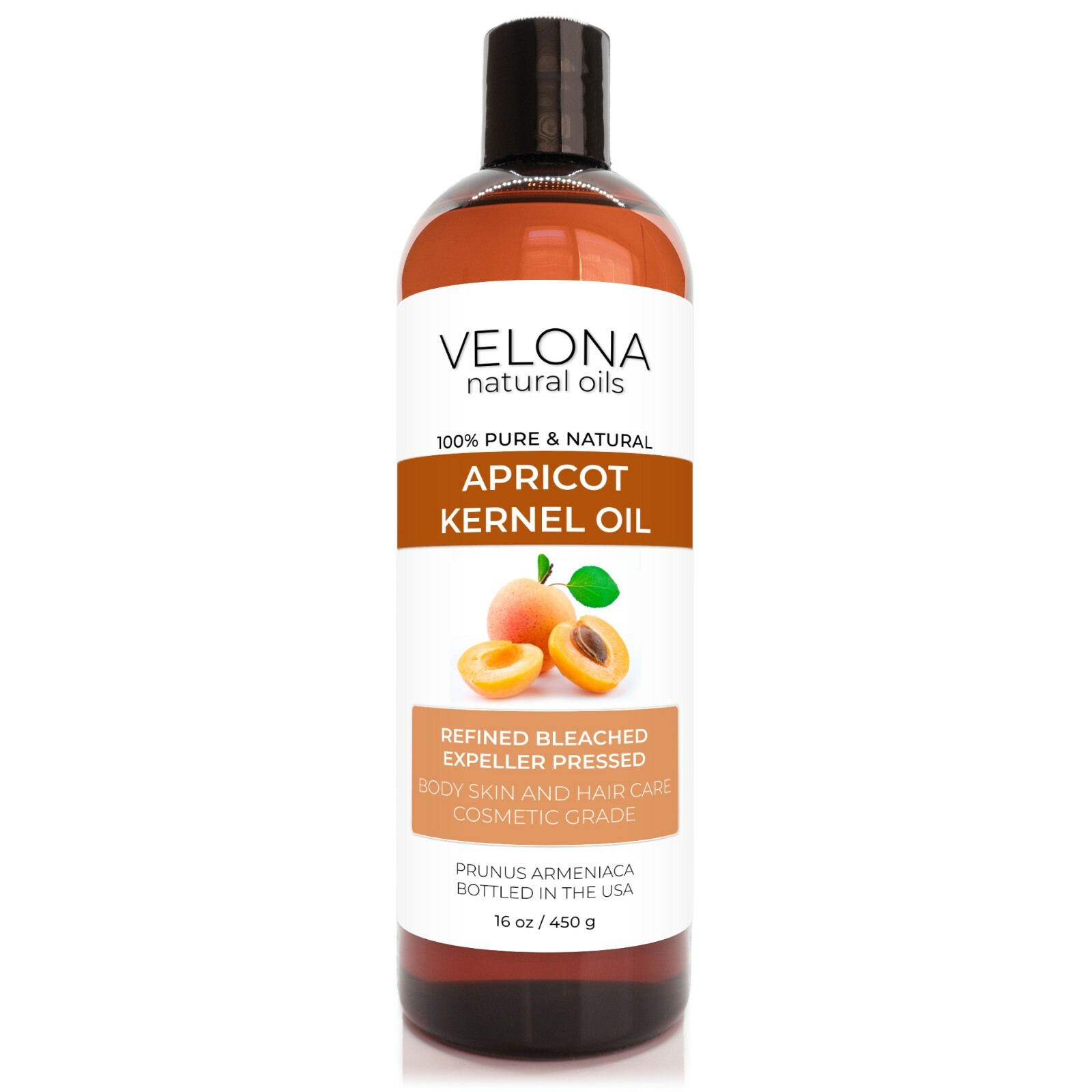 Apricot Kernel Oil 2oz-7lb REFINED NATURAL CARRIER Expeller Pressed PURE VELONA