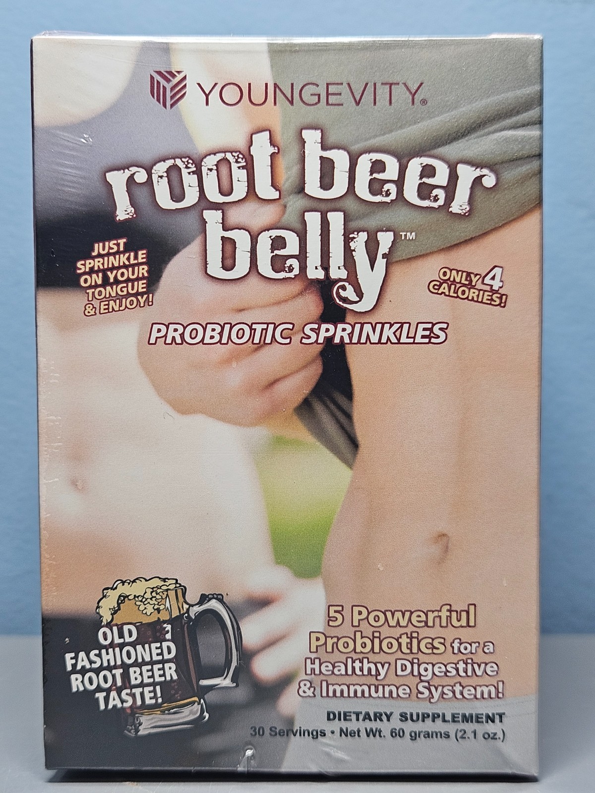 Youngevity Root Beer Belly Probiotic 30 Servings – New & Sealed Exp 11/2026