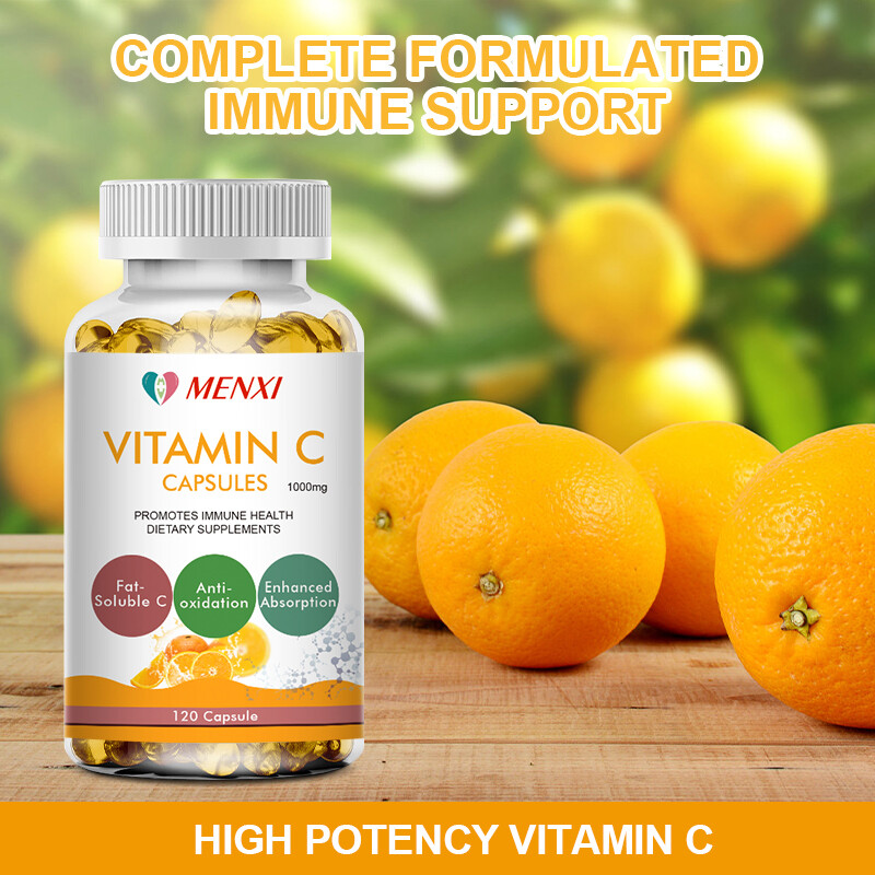 Vitamin C Capsules 1000mg For Immune System Support for Men and Women 60/120Caps