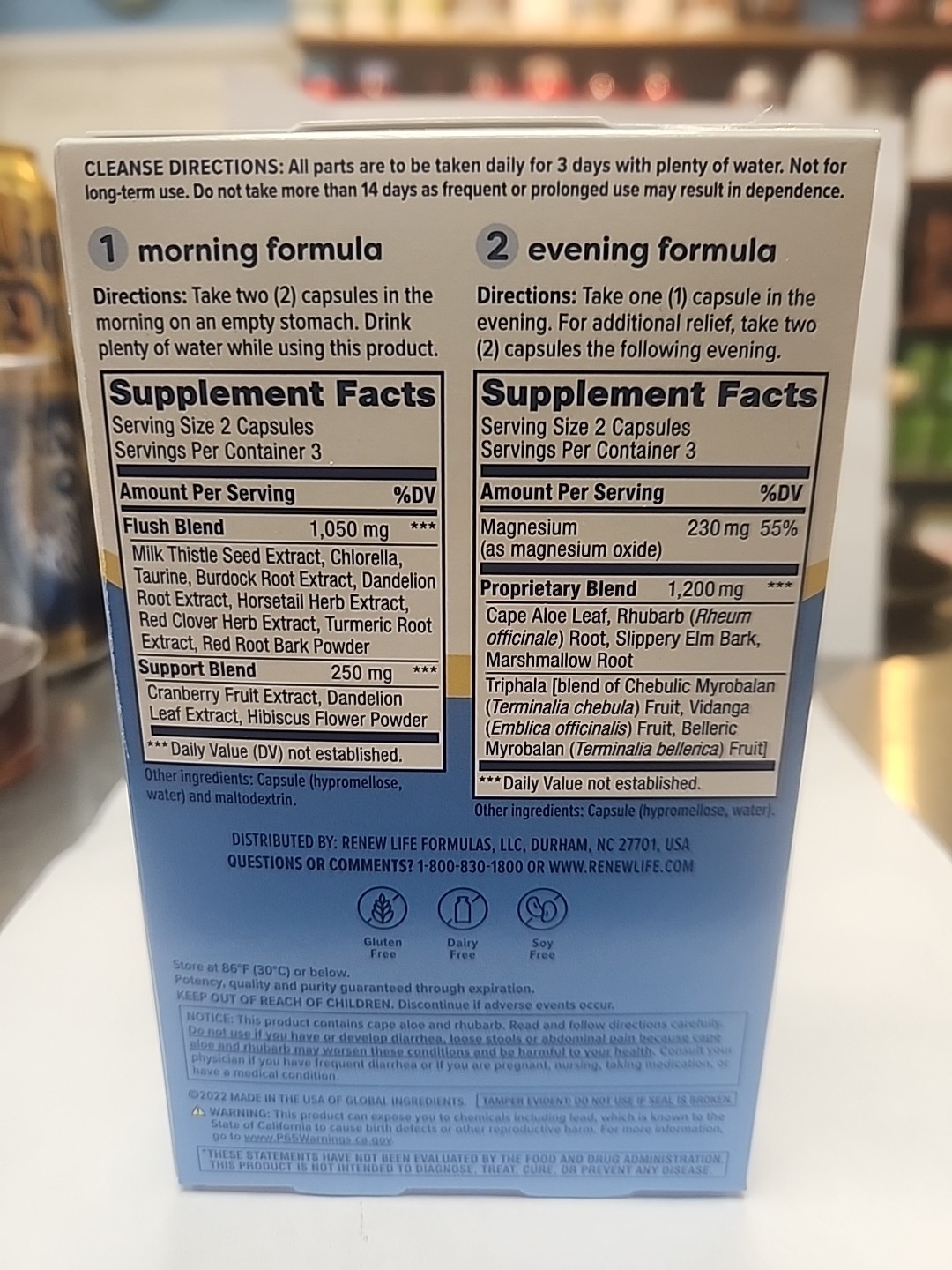 3-Day Cleanse 12 Capsules by Renew Life Exp 12/26