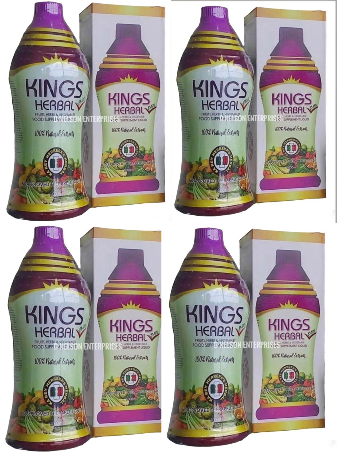 New Kings Herbal of Ka Rey Herrera, 4 bottles 1000ml, USA authorized dealer
