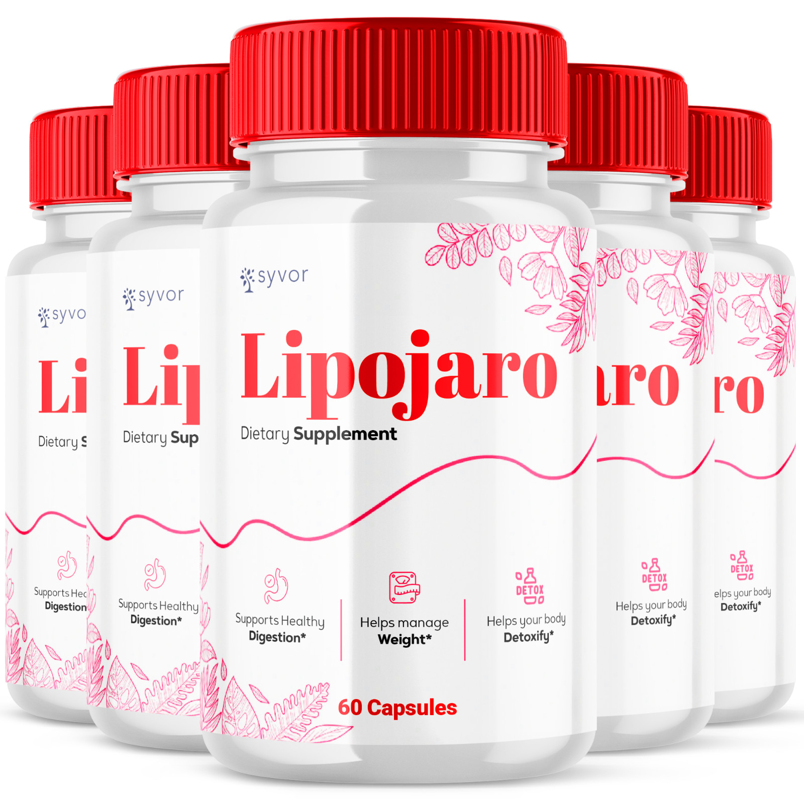 Lipojaro Advanced Formula Supplement to Support Digestion & Fitness 300 Capsules