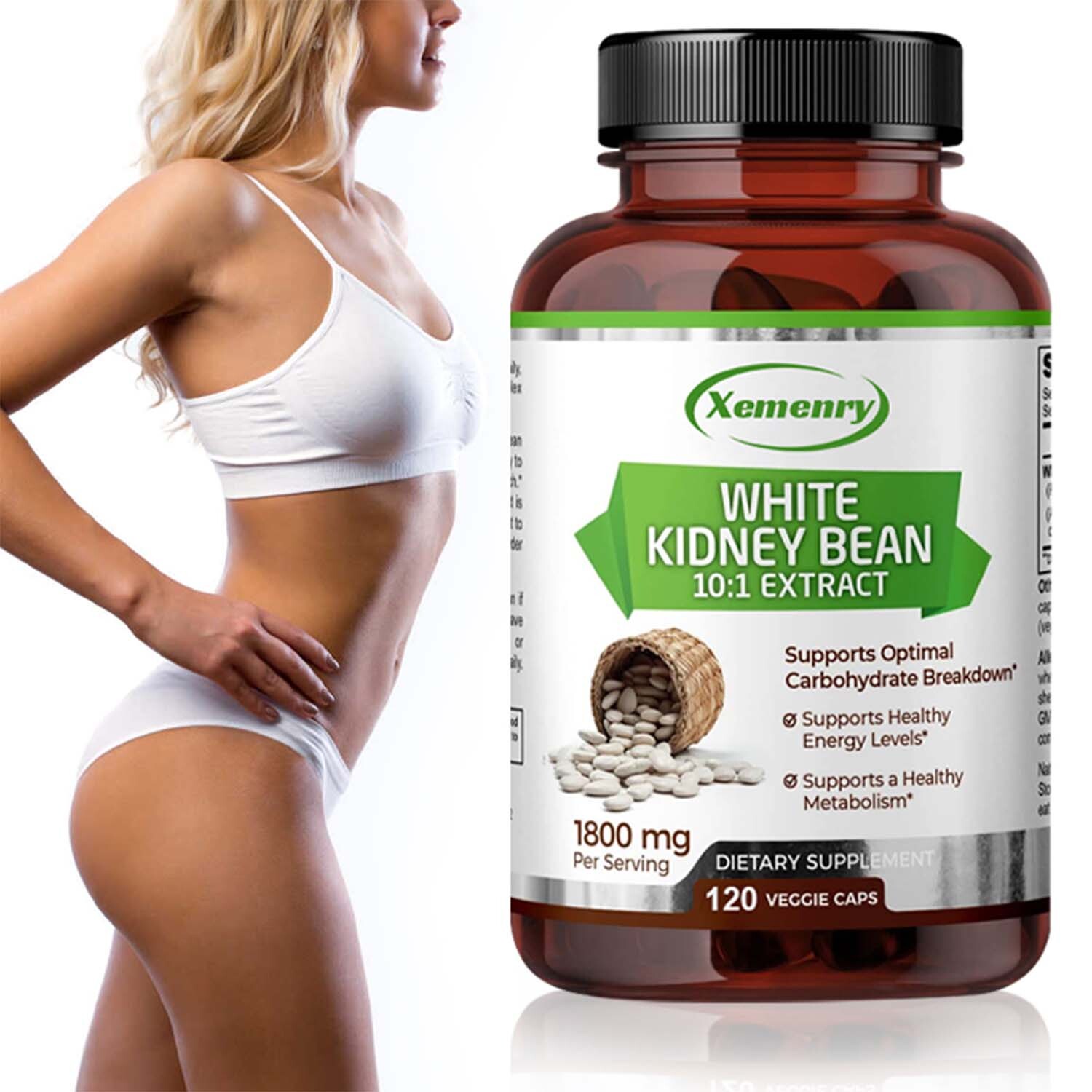 White Kidney Bean Extract-Weight Loss, Block Carbohydrates and Suppress Appetite
