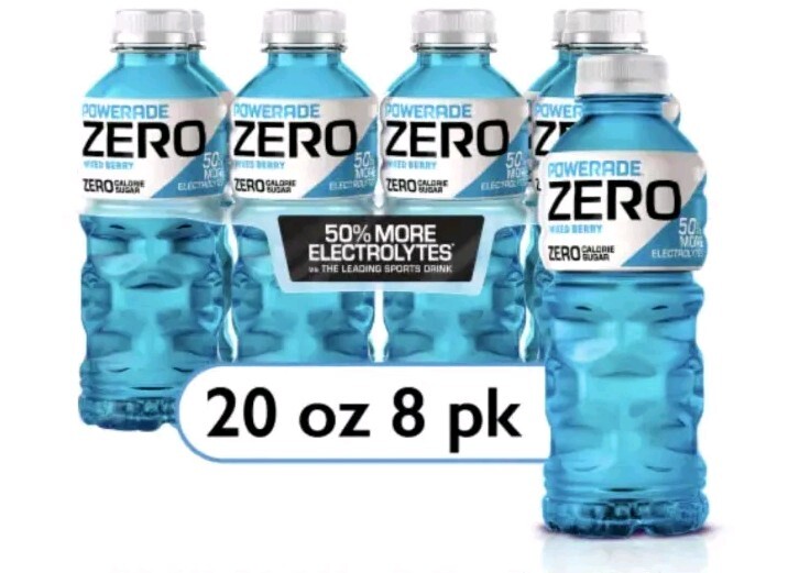 Powerade Zero Sugar Blue Mixed Berry Sports Drink8 Pack 20 fl Oz