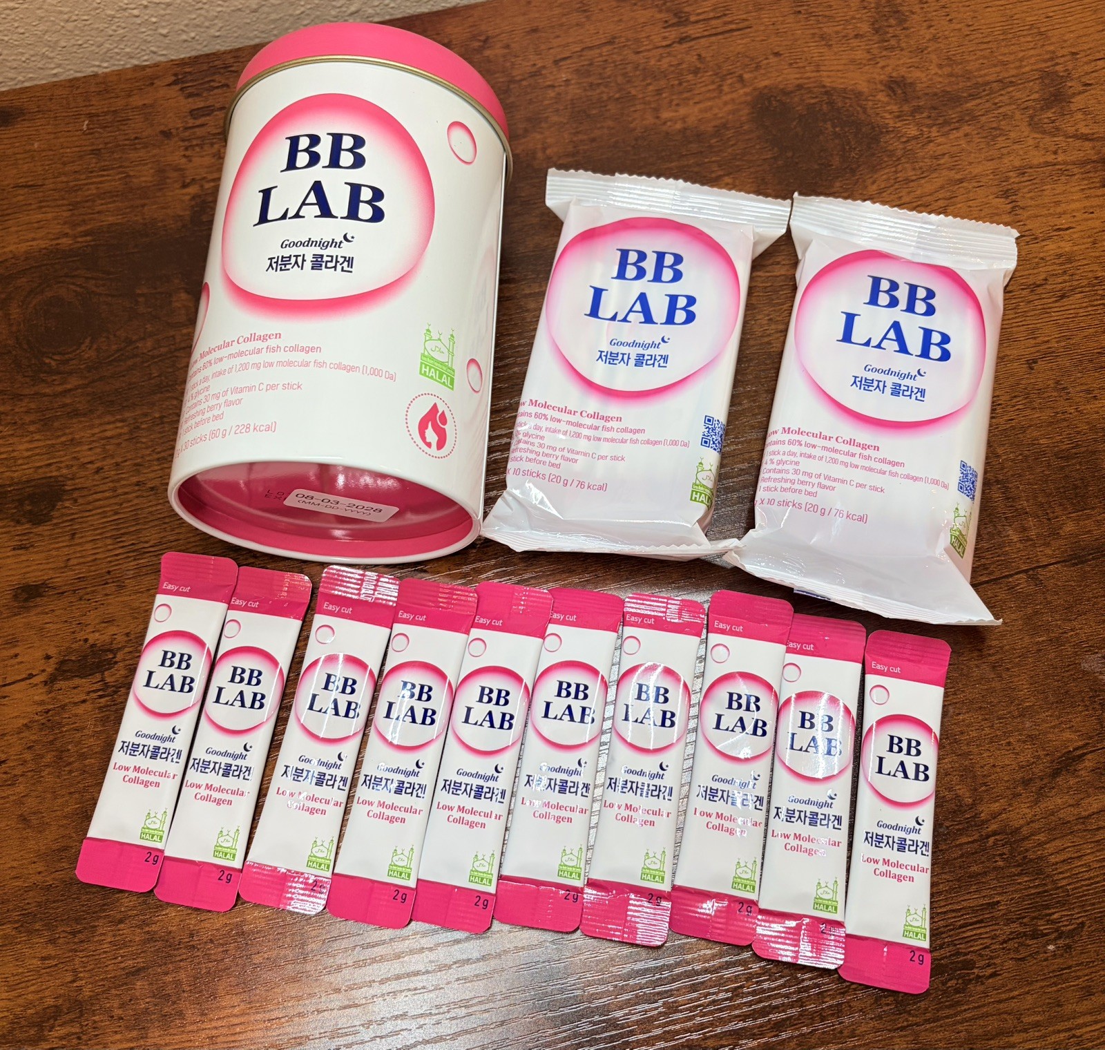 BB LAB Good Night Low Molecular Collagen Powder Stick Supplement, Halal Certi…