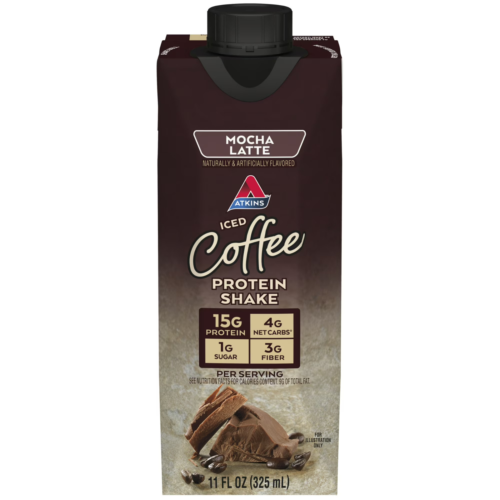 Atkins Protein Shake, Mocha Latte, Keto Friendly, Gluten Free, 8 Ct