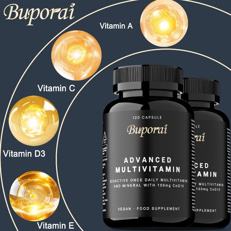 Multivitamin 120pcs,Supports Cell Regeneration,Promotes Heart and Brain Function