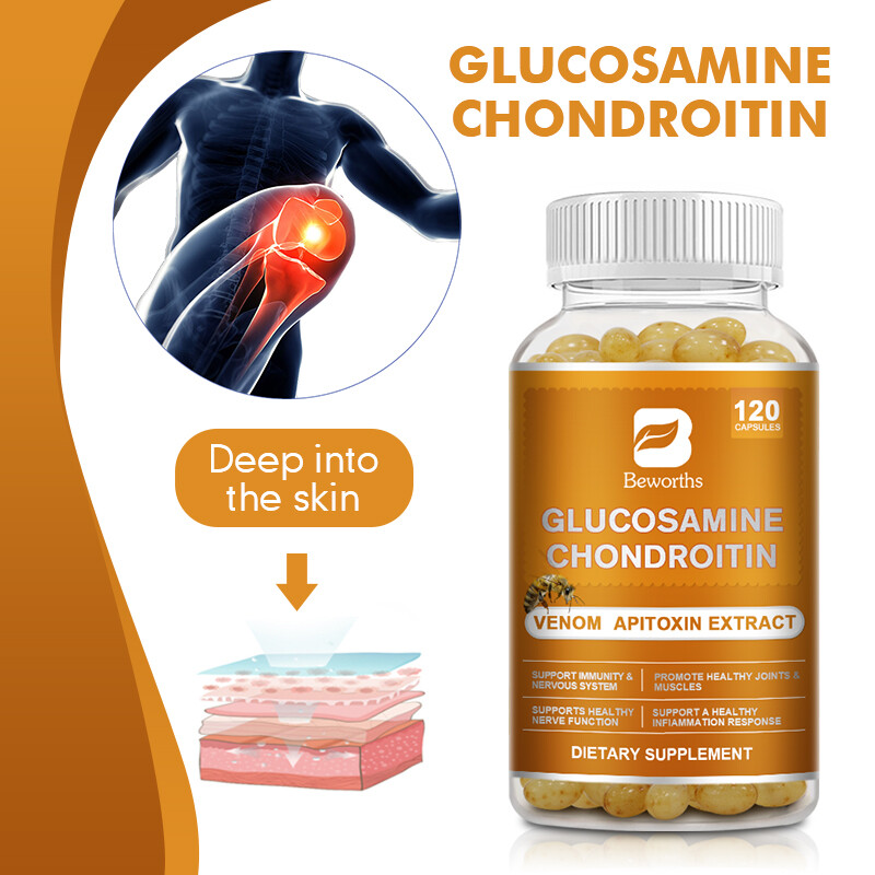 1-4Packs 120 capsules Glucosamine Chondroitin MSM Triple Strength Joint Support