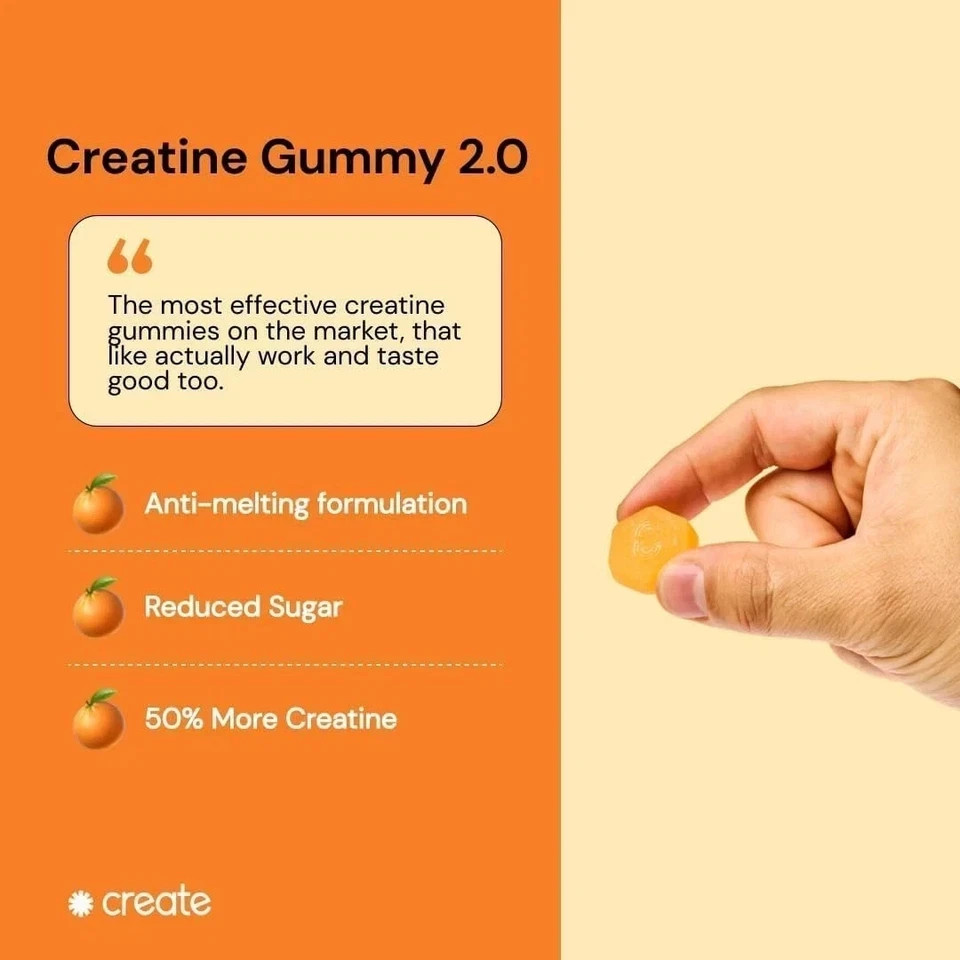 Create Creatine Monohydrate Gummies – All Flavors – 90 Count – NEW & SEALED