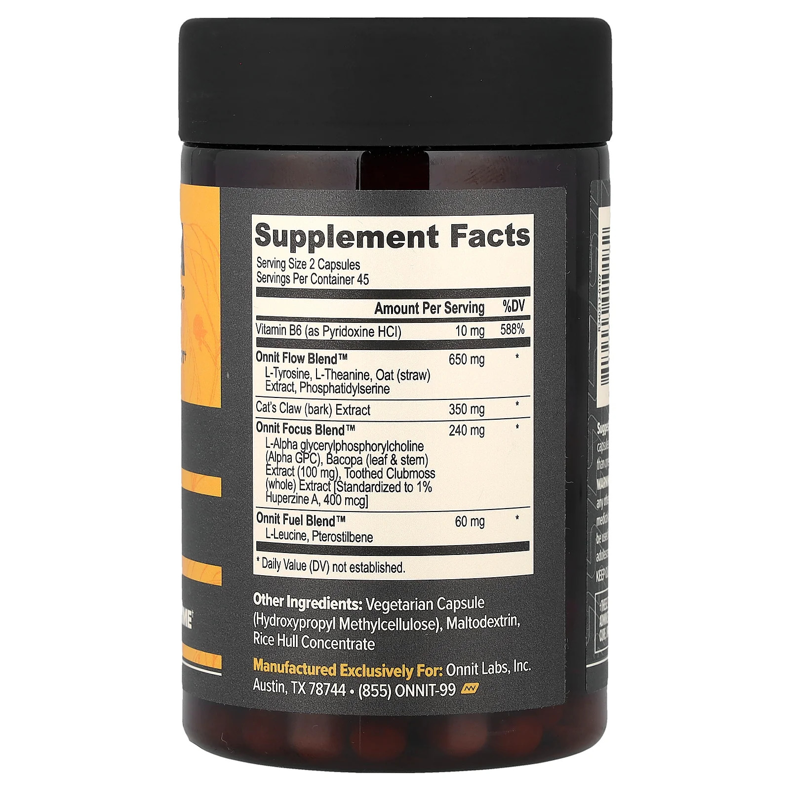 2 X Onnit, Alpha BRAIN�, 90 Capsules