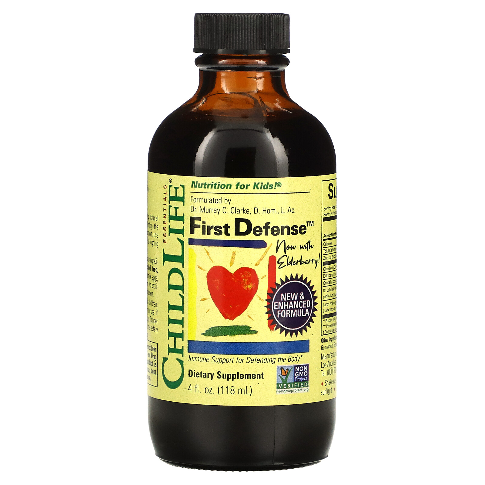 ChildLife First Defense 4 fl oz 118 5 ml Alcohol-Free, Casein-Free, Egg-Free,
