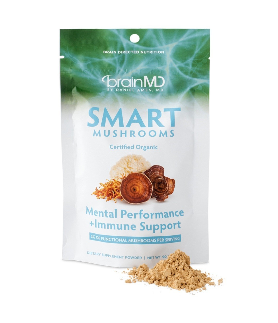 Dr. Amen Brain MD Smart Mushrooms for Mental Performance and Immune Support