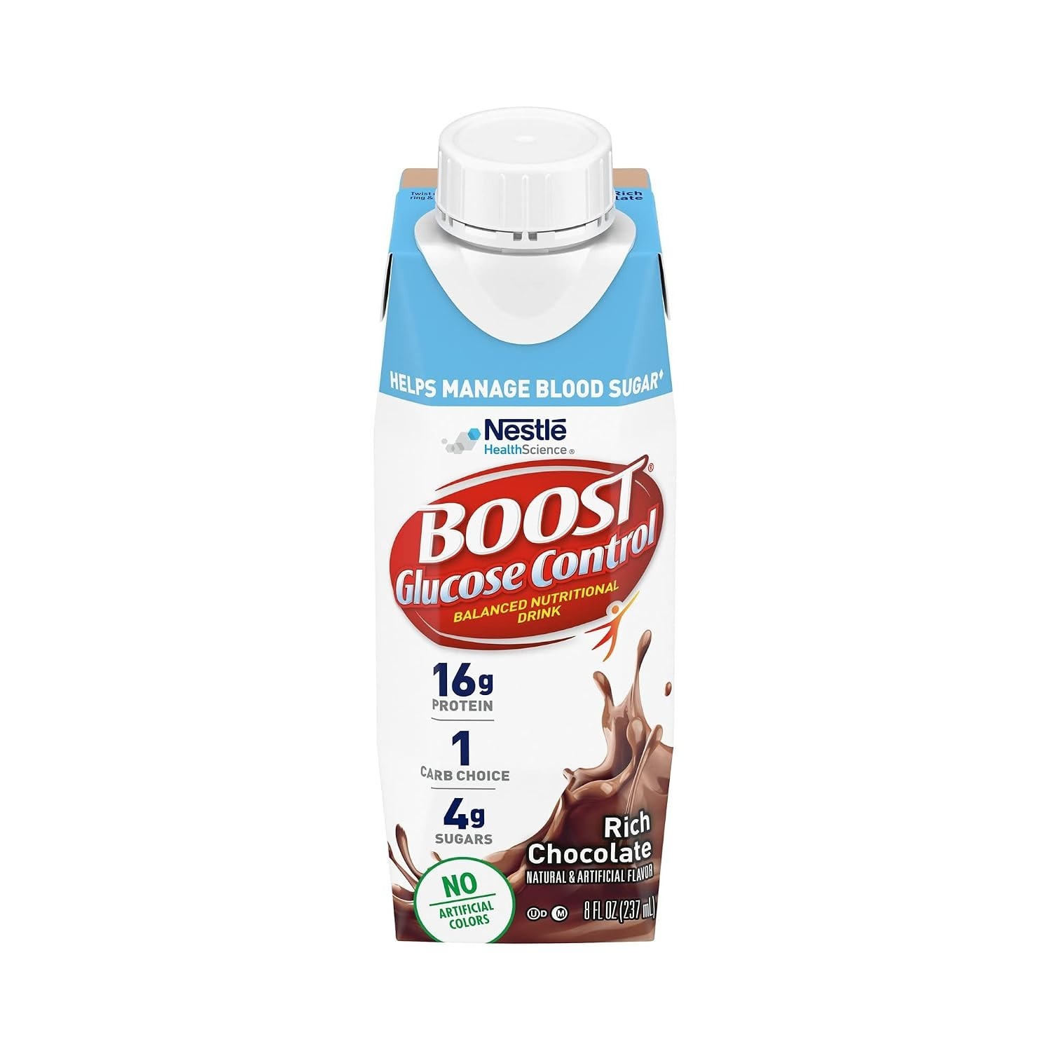 NESTLE Boost Glucose Control Drink Rich Chocolate 8 oz CASE/24 Count Exp 05/27