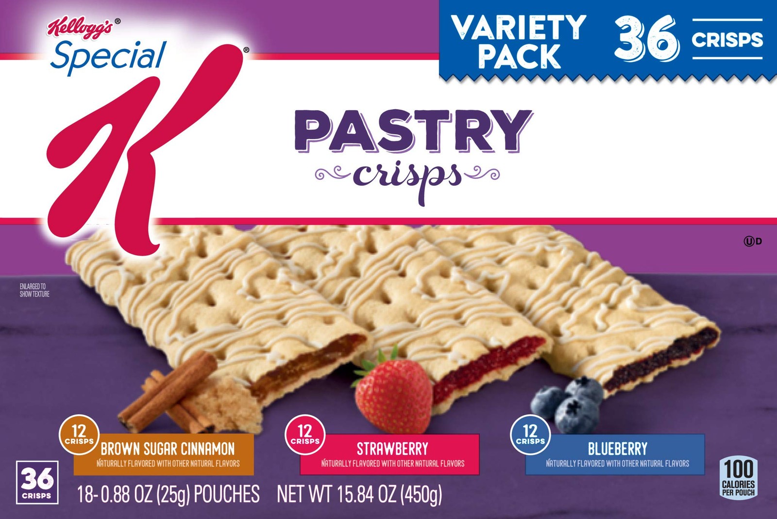 Kelloggs Special K Pastry Crisps Variety Pack 15.84 Ounce (Pack of 1)