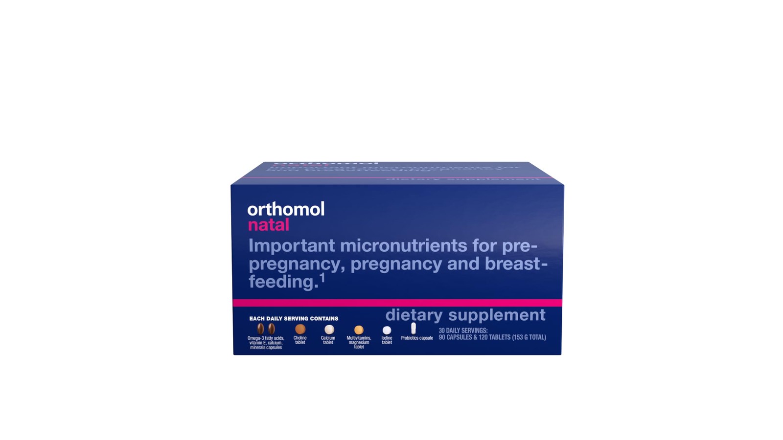 Orthomol Natal, Natal Supplement, Supports Health for 30 Count (Pack of 1)