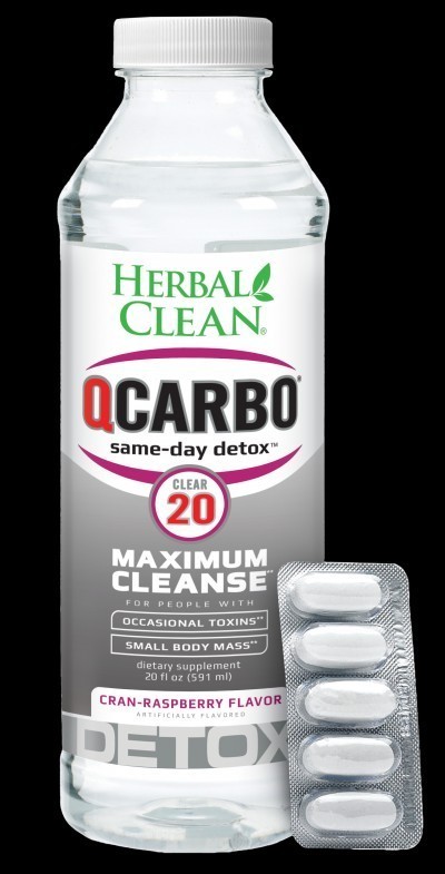 HERBAL CLEAN®QCARBO20™ CLEAR – Cran-Rasberry flavor 20fl Oz 591 ml
