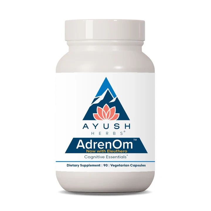 Ayush Herbs AdrenOm – Cognitive – 90 Capsules – Newest Expiration!