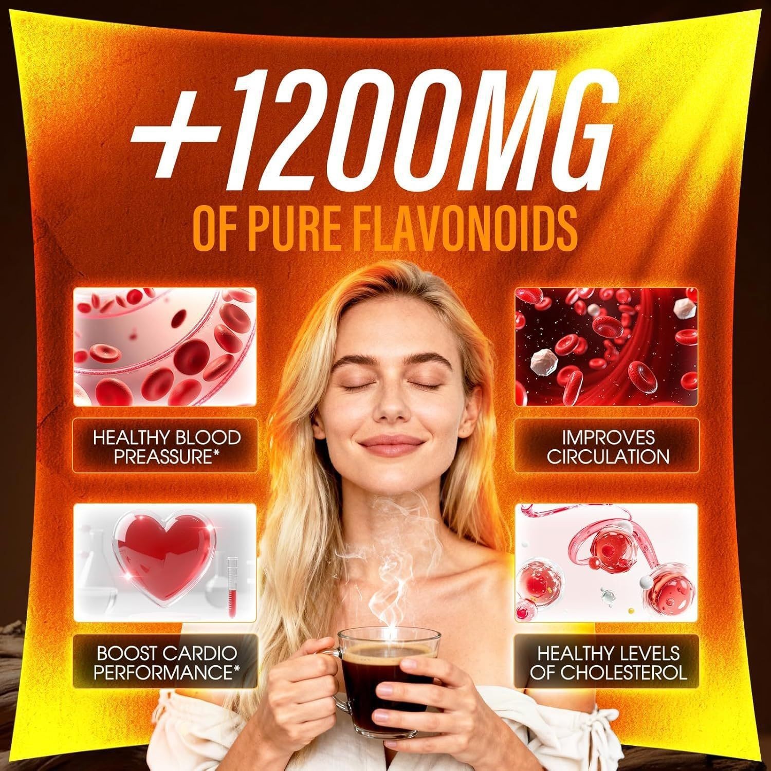 Black Flavanol Top-Quality Forest Cocoa 1200mg, Powder Rich in Flavonoids, An…
