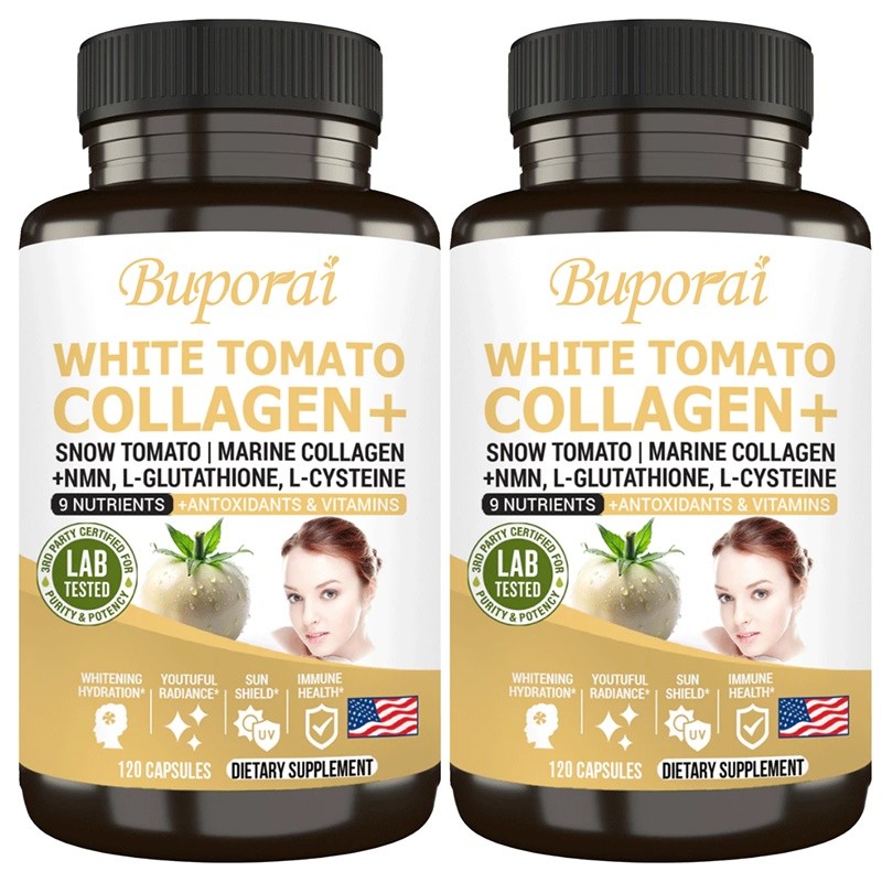 White Tomato Collagen 240pcs,Promote Collagen Production,Nourishes Skin,Vitality