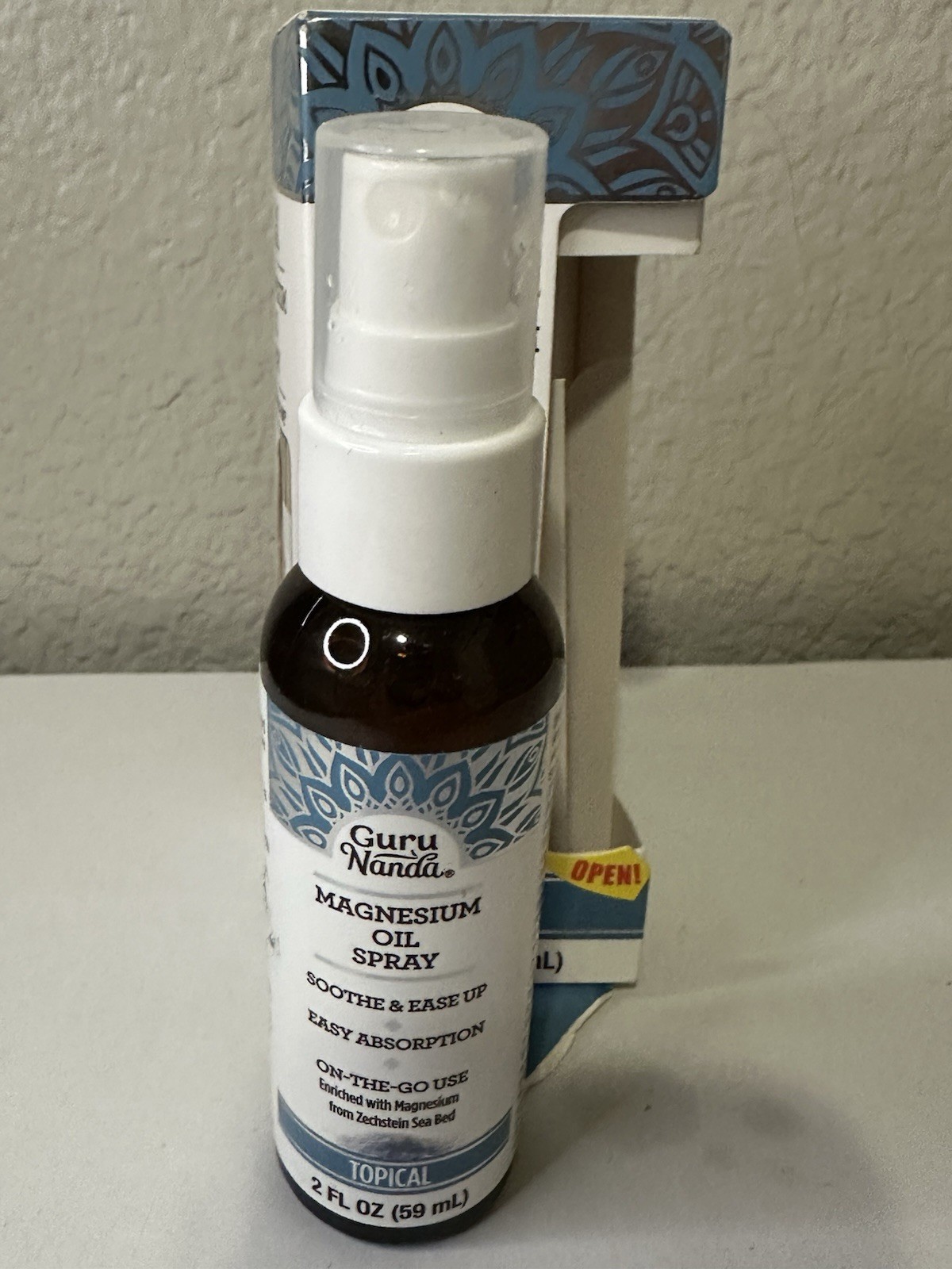 GuruNanda Magnesium Oil Spray Muscle Relief & Soothing Aches 2 Oz See Desc
