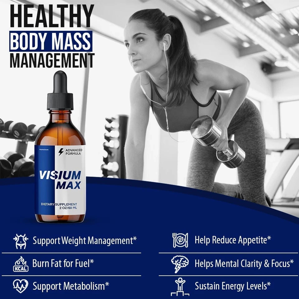Visium Max Liquid Drops, Extra Strength VisiumMax, All Natural Formula (3 pack)