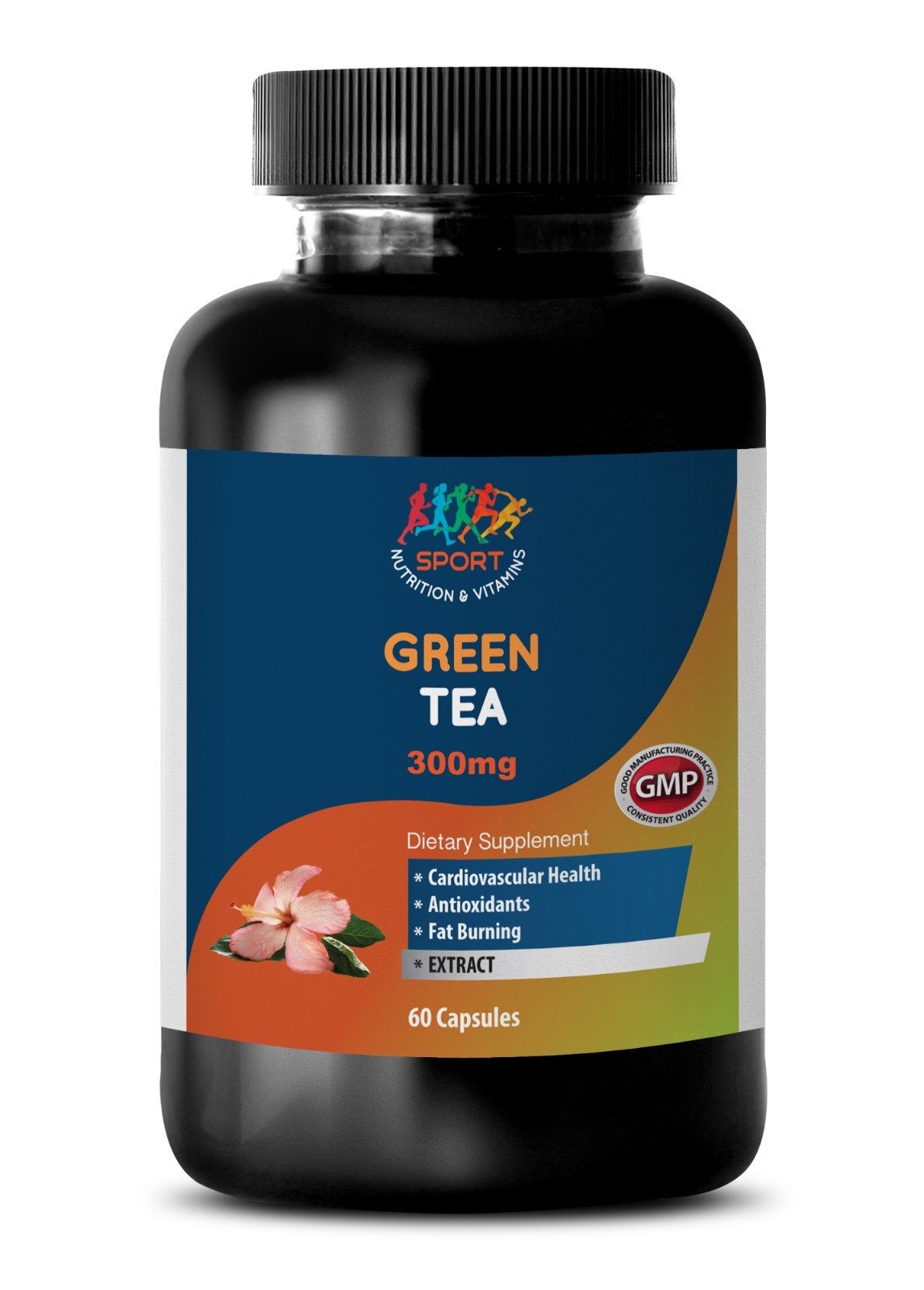 GREEN TEA pills – Weight Loss Powerful Antioxidant 300mg (1 Bottle, 60 Capsules)