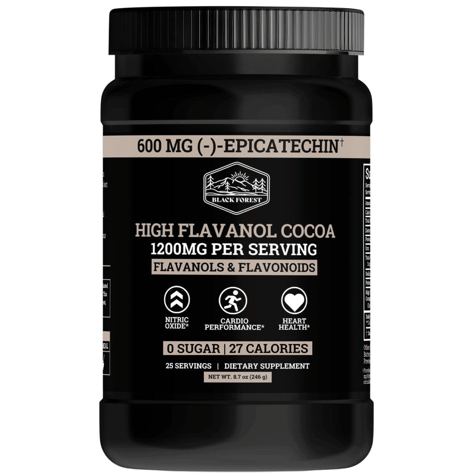 Black Forest High Flavanol Cocoa Powder Flavonoids Supplement 1200 mg
