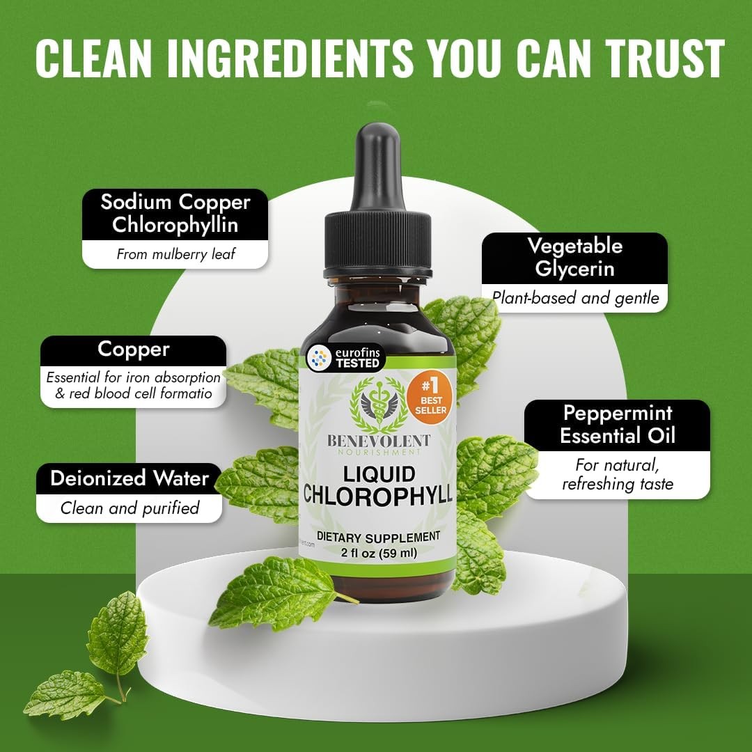 Chlorophyll Supplement Natural Antioxidant Immune Wellness Whole Body Balance