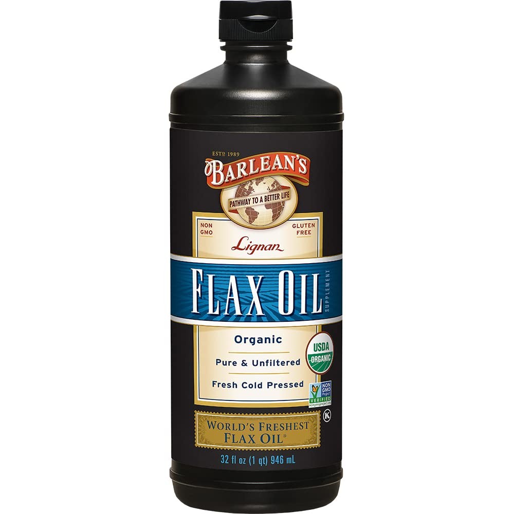 Barlean’s Lignan Flax Oil with 7,230mg ALA 32 Fl Oz (Pack of 1), Default