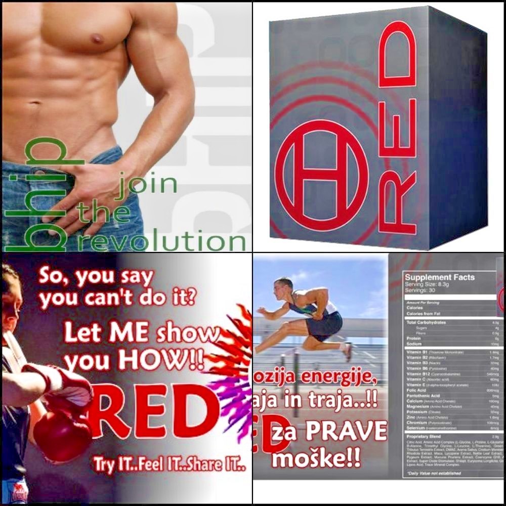 BHIP I-RED Natural Herbal Energy Drink For Men – Healthy Fitness and Hormones