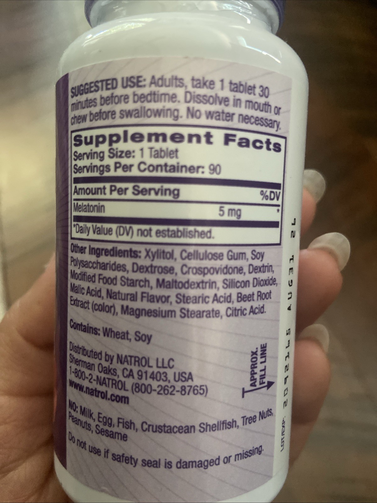 Natrol Melatonin 5 mg Time Release, Sleep Aid Dietary Supplement