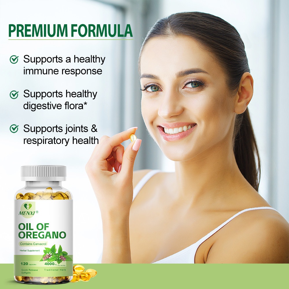 Oregano Oil 4000mg 120 Softgels Capsules Pills Contains Carvacrol Immue Support