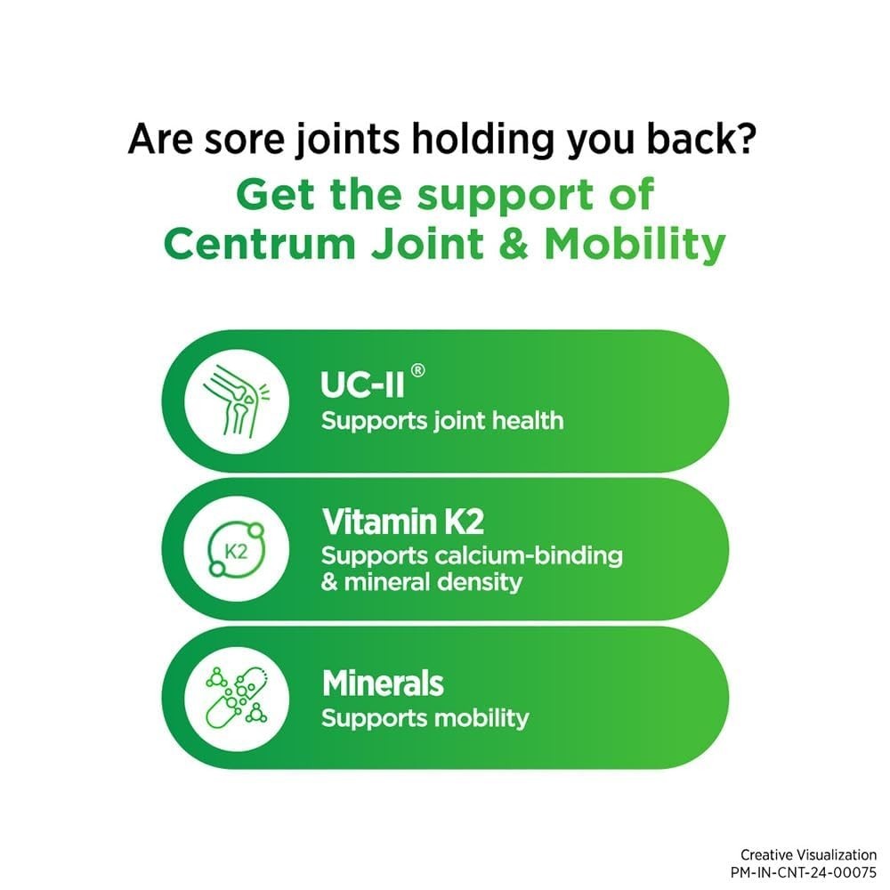 Cent.rum Joint Mobility 10Ct Pack of 3 UC-II Joint Formula